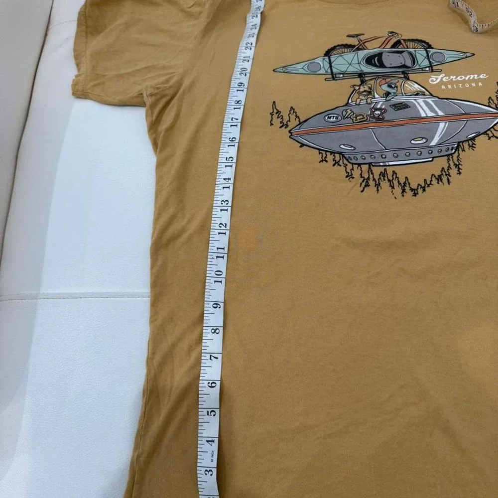 Men's or women's The Duck Company tee in‎ brown and tan #ducktee 100% Cotton - Picture 6 of 7